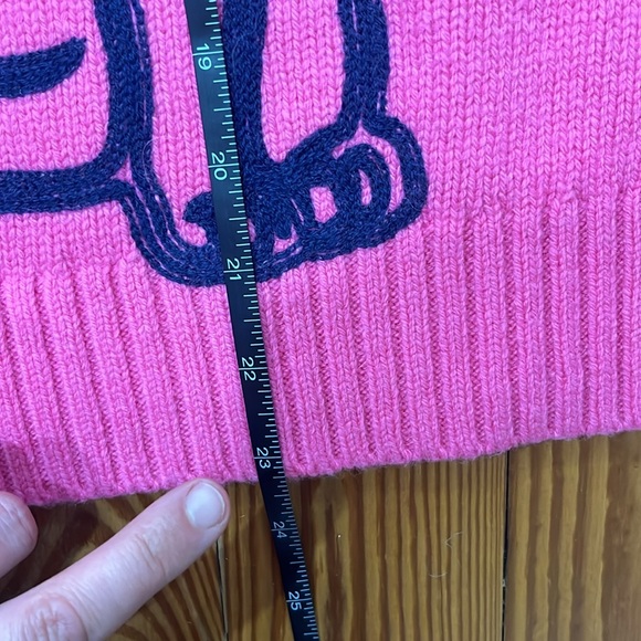 Boden Pink Embroidered Frenchie Sweater - Picture 9 of 12